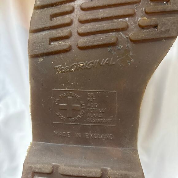 Rare Dr Doc Martens Tie Dye Combat Boot 90s Vintage Original England US 8.5 UK 6 - Picture 12 of 16